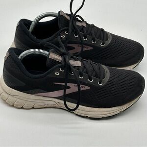 Brooks Shoes Womens 10‎ Signal 3 Running Sneakers Lace Up Low Top Black Fabric